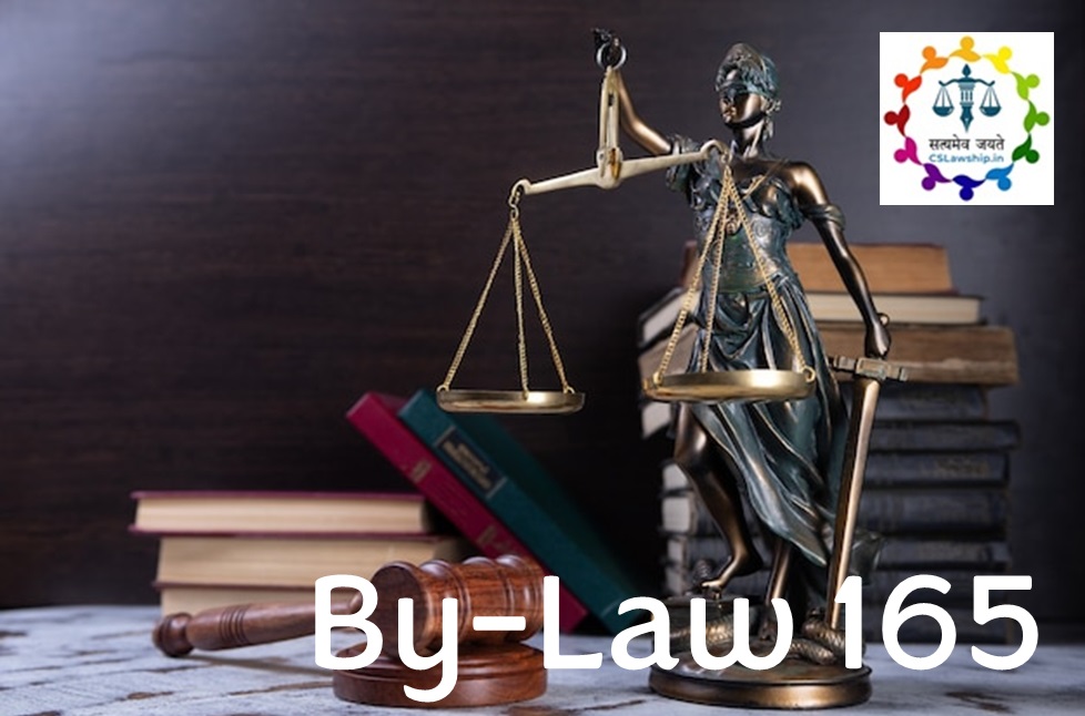CSLawShip: ByLaw 165